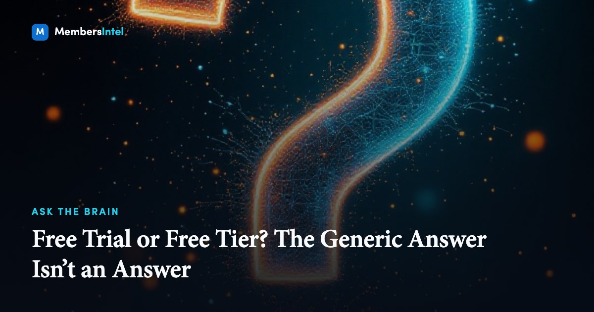 Free Trial or Free Tier? The Generic Answer Isn't an Answer