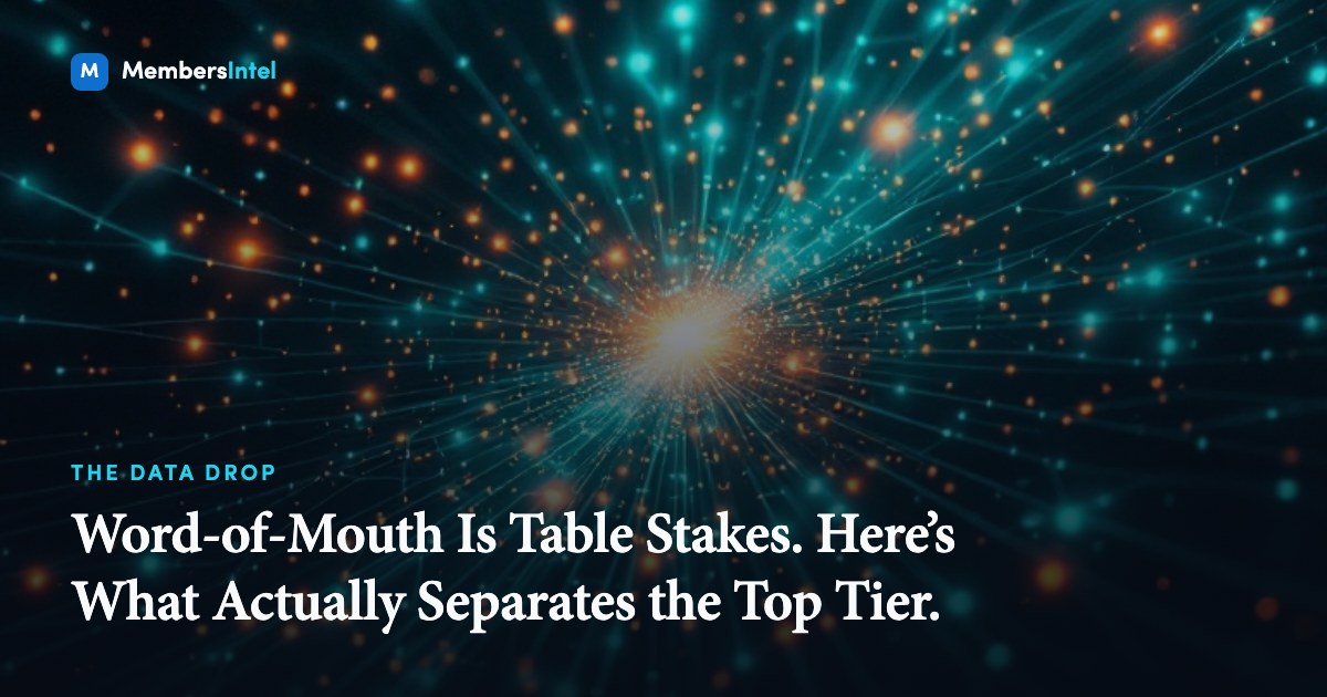 Word-of-Mouth Is Table Stakes. Here's What Actually Separates the Top Tier.