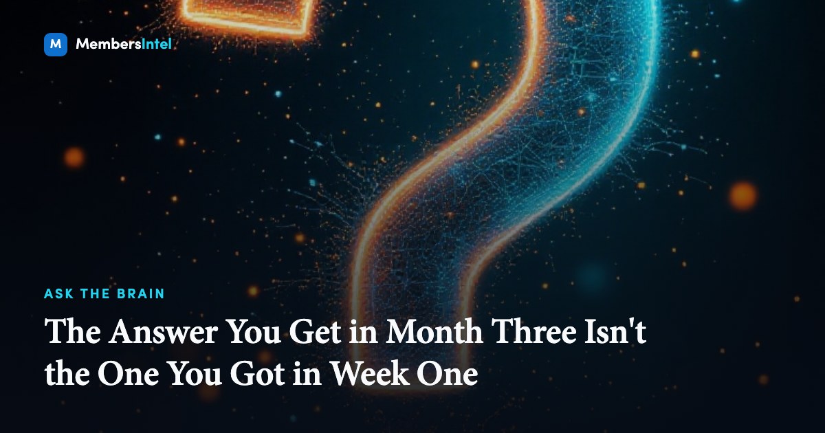 The Answer You Get in Month Three Isn't the One You Got in Week One